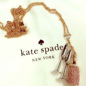 Kate Spade Champagne Bottle Necklace